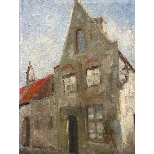 Circa 1900's Amsterdam Street Scene Signed Original Oil For Sale - Image 4 of 11