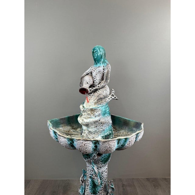 20th Century Ceramic Fountain from Céramique de Vallauris For Sale - Image 5 of 12