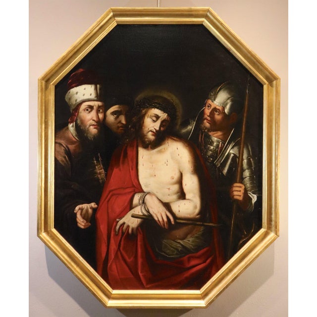 Workshop of Jacopo Ligozzi, Ecce Homo, 1630, Oil on Canvas For Sale - Image 15 of 15
