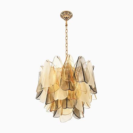 Amber Rondini Murano Chandelier by Simoeng For Sale - Image 10 of 10