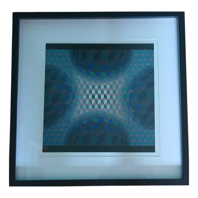Victor Vasarely, Op Art Composition, 1975, Print For Sale