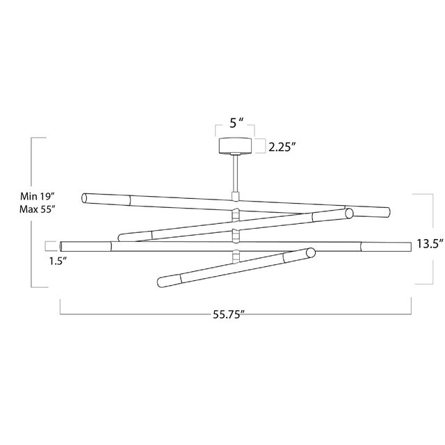Not Yet Made - Made To Order Regina Andrew Wick Steel Chandelier, Natural Brass For Sale - Image 5 of 6