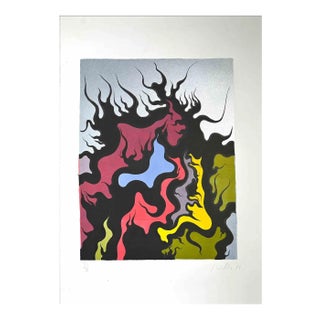 Luigi Boille, Composition, Screen Print, 1971 For Sale