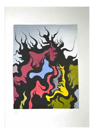 Luigi Boille, Composition, Screen Print, 1971