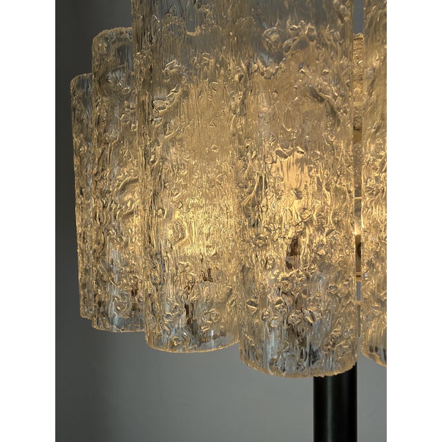 Ice Glass Pendant Light from Doria Leuchten, Germany, 1970s For Sale - Image 6 of 18