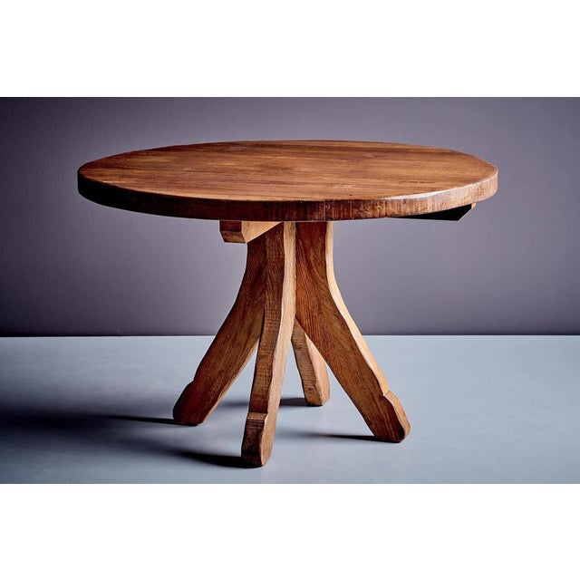 Brutalist Oak Dining Table and Chairs, 1970s, Set of 6 For Sale - Image 10 of 18