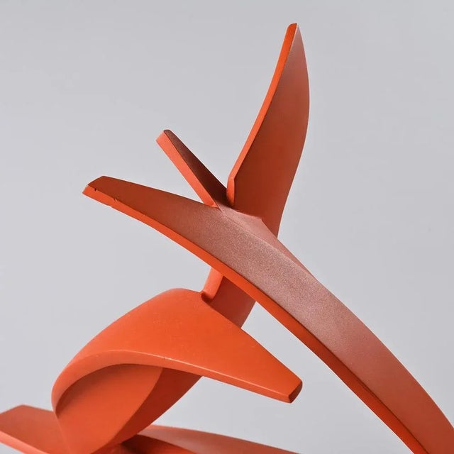 Orange Paolo Schiavocampo, Abstract Sculpture, 1970s, Fiberglass For Sale - Image 8 of 11