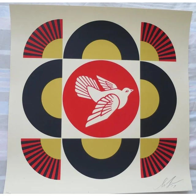 Shepard Fairey (Obey), Dove Geometric White, Screenprint For Sale - Image 5 of 8