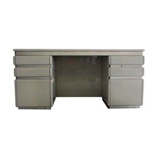 Mid-Century Space Age Chrome Lacquered Desk For Sale