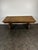 Renaissance Style Oak Dining Table with Lyre-Shaped Legs For Sale - Image 3 of 8