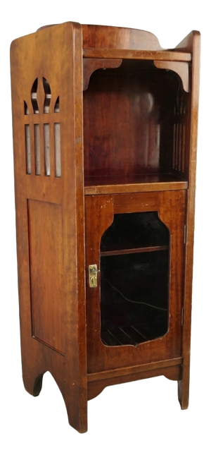 Jugendstil Gramophone and Record Storage Cabinet, Austria, 1910s