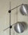 Floor Lamp with Two Shades in Metal, Denmark, 1970s For Sale - Image 6 of 7
