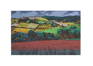 View from Volpaia, Milton Glaser Screen Print