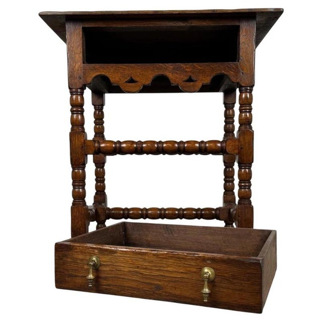 Early 20th Century Oak Chippendale Side Table For Sale - Image 4 of 12