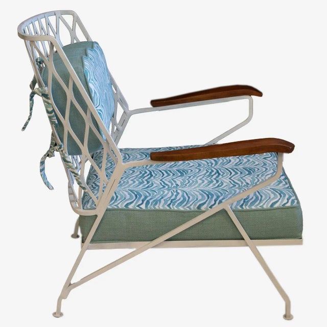 Mid-Century Modern Pair of 1950s Cast Iron Club Chairs by Maurizio Tempestini for Salterini For Sale - Image 3 of 8