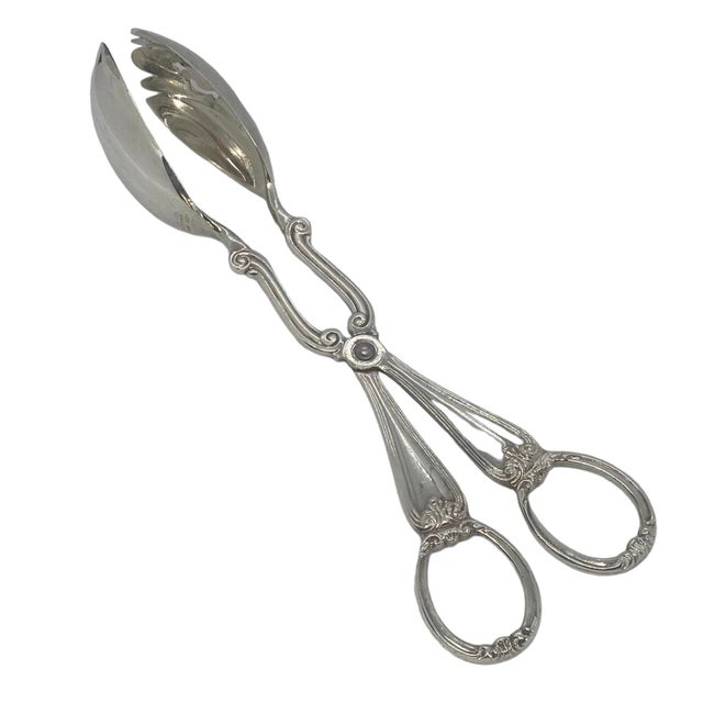 Late 20th Century Gorham Glossy Silver Plate Heritage OnePiece Salad