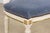 Antique French Louis XVI Style Painted Accent Chairs in Blue Mohair - A Pair For Sale - Image 9 of 18