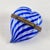 Glass Murano Venetian Glass Latticino Heart Shaped Trinket Box For Sale - Image 7 of 7