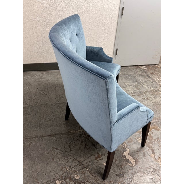 Bespoke Curved Velvet Banquette For Sale - Image 4 of 12