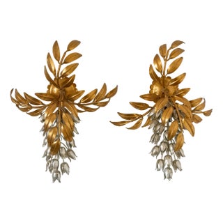 Hollywood Regency Sconces by Hans Kogl, 1970s, Set of 2 For Sale
