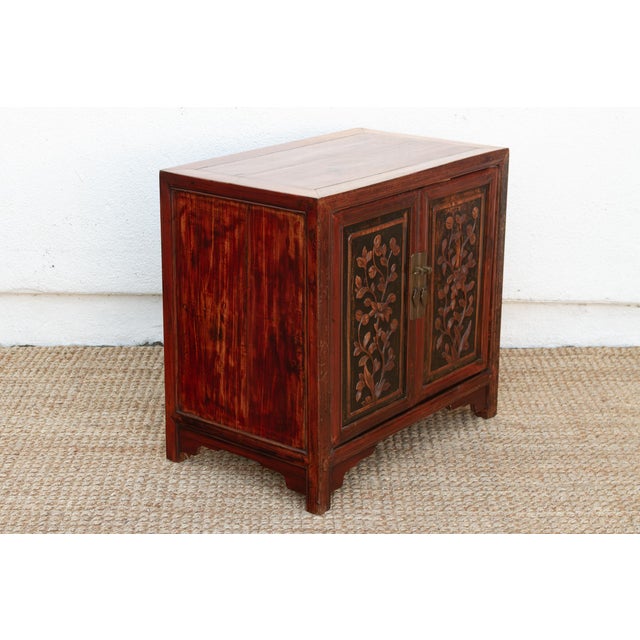 Finely Carved Antique Chinese Cabinet For Sale - Image 10 of 11