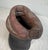 Vintage Handmade Studio Black Red Glaze Brutalist Art Pottery Vase Sculpture For Sale - Image 9 of 11