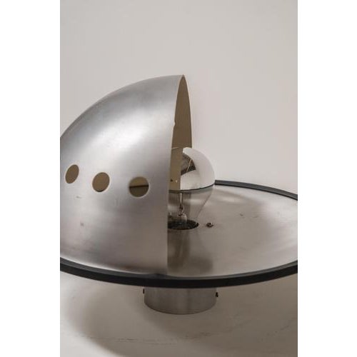 Sculptural Aluminum Table Lamp attributed to P. Guzzetti for Lamperti, Italy, 1973 For Sale - Image 4 of 6