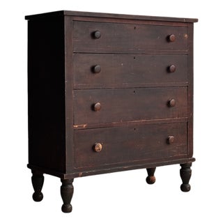 Late 19th Century Antique Pine Chest of Drawers For Sale