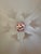 Glass Vintage Italian Murano Style Hand-Painted Pink Floral Pendant Light, Romantic Glass Blossom Chandelier, Dramatic Ceiling Shadow Display For Sale - Image 7 of 17