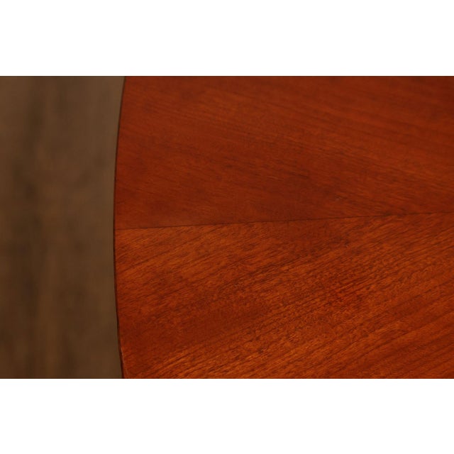 Ethan Allen 'Medallion' Cherry Round Pedestal Dining Table For Sale - Image 9 of 18