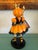 Whimsical Halloween Girl, Pumpkin Head Sculpture, With a Crown and Wand With Star Cheerful For Sale - Image 4 of 8