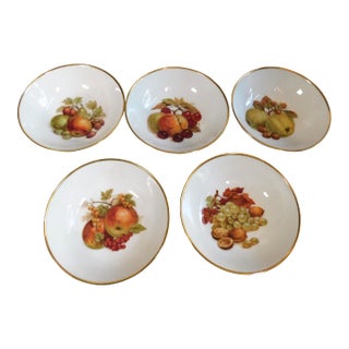1970s Alka Kunst Alboth Kaiser Set of 5 Fruit Bowls For Sale