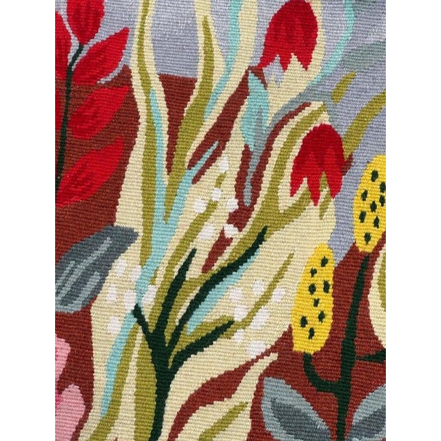 Modern French Aubusson Tapestry by Michèle Ray Vif Dargent, 1950s For Sale - Image 15 of 18