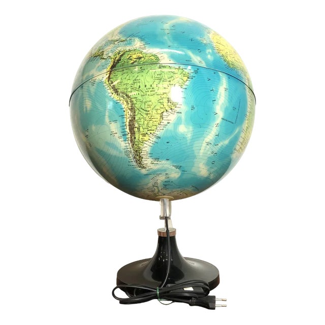 Italian Light-Up Globe from Rico, Italy, 1970s For Sale
