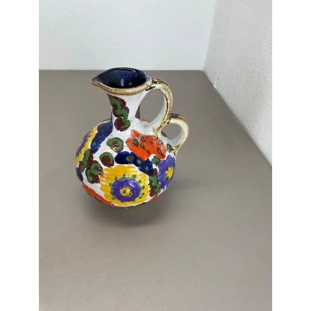 Vintage German Ceramic Studio Pottery Vase from Marei Ceramics, 1970s For Sale - Image 4 of 18