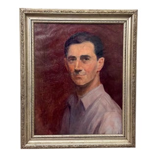 Self Portrait of Lionel Heckman Painting For Sale