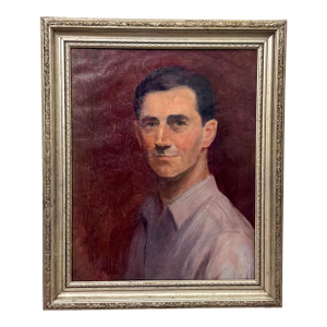 Self Portrait of Lionel Heckman Painting