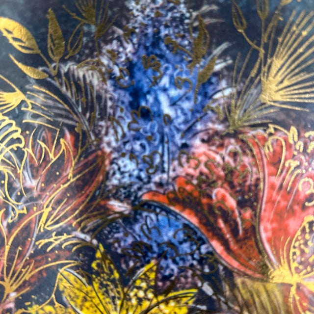 Vintage Sascha Brastoff Plate Decorated With Transfer Printed Decal Over Porcelain For Sale - Image 11 of 13