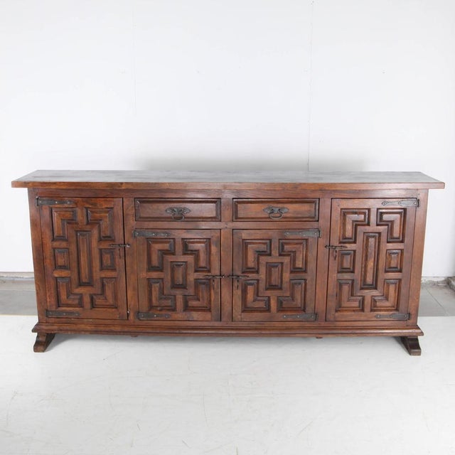 Brutalist Vintage Brutalist Oak Sideboard, 1960s For Sale - Image 3 of 18