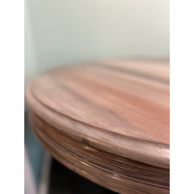 Refinished Victorian-Inspired Pedestal Parlor Table For Sale - Image 6 of 9