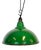 Industrial British Green Enamel Factory Pendant Lamp from Maxlume, 1960s For Sale