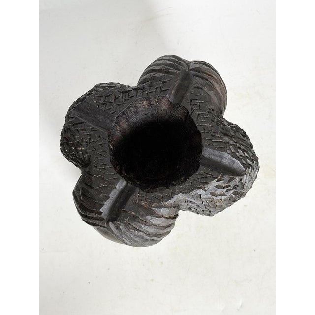 Wood Wooden Ashtray with Sculpted Heads, France, 1950s For Sale - Image 7 of 13