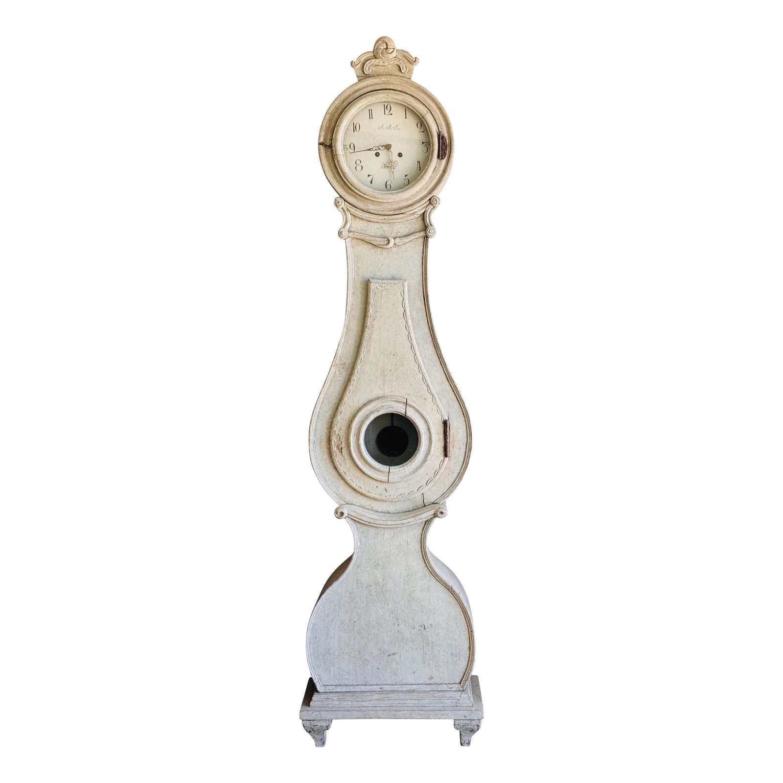 Swedish Fryksdahl Mora Clock, C. 1820 | Chairish