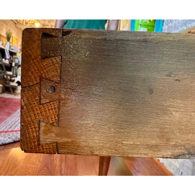 Antique Oak Teacher's Desk For Sale - Image 4 of 7