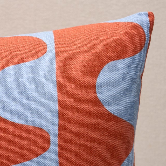 This pillow features Drift by Hadiya Williams for Schumacher with a knife edge finish. Hadiya Williams used markers to...
