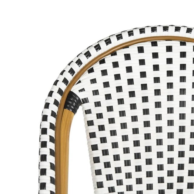 2020s Zaid Barstool - Black/White For Sale - Image 5 of 10