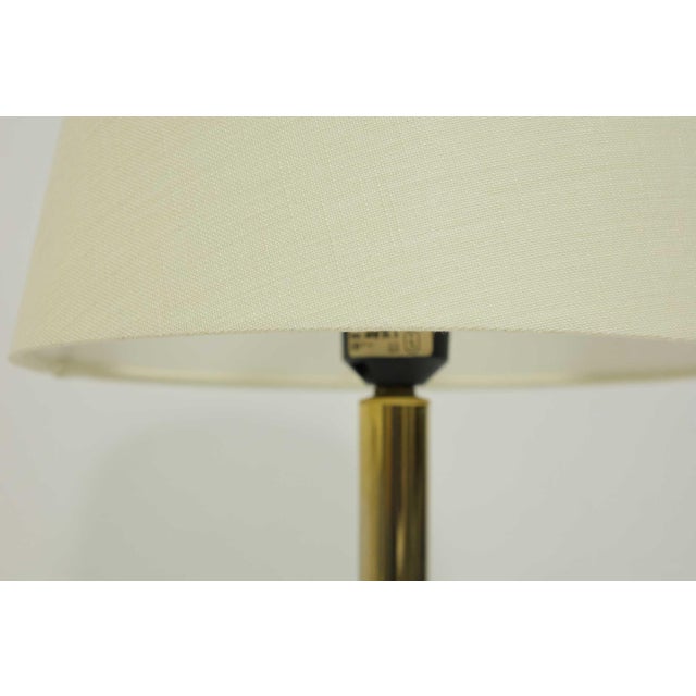 1980s 1980s Danish Brass Finish Lamp For Sale - Image 5 of 7