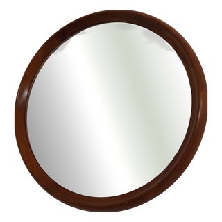 Large Teak Mirror by Bernhard Pedersen for Viby J. Møbelfabrik, Denmark, 1960s For Sale