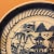 Fine and scarce hand painted Chinese export blue and white canton ware plate with stylized blue Willow design.