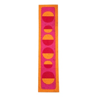 Mid-Century Modern German Pop Art Screen-Printed Wall Hanging by Traute Sänger, 1970s For Sale